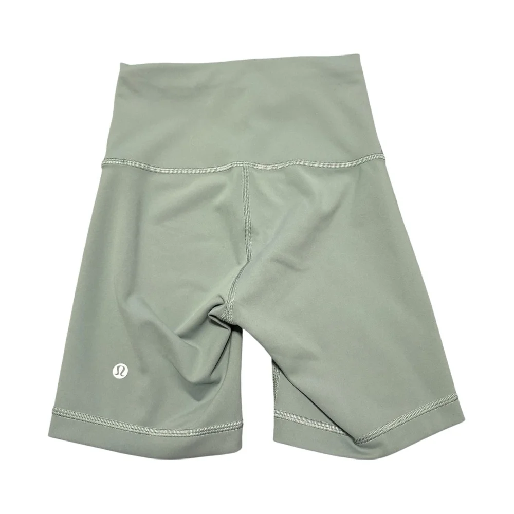 Lululemon Womens Wunder Train High-Rise Short 6" Shorts Size 2 Green Running - Picture 2 of 4